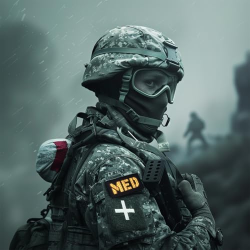 Reflective MED Patches,Medical Red Cross Morale Hook and Loop Badge First Aid Patches for IFAK Trauma Pouch, EMT, EMS, EDC Bag/2Pcs - color: MED