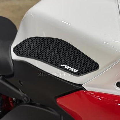 for Yamaha YZF-R9 2025- Fuel Tank Pads YZF R9 Rubber Anti-Slip Traction Stickers Decals Accessories (Middle) - color: Middle
