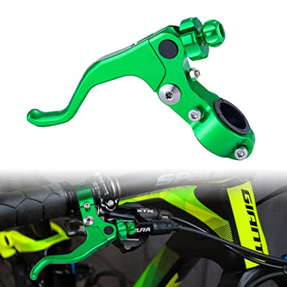 7/8‘’ 22mm Universal Motorcycle CNC Short Stunt Clutch Lever Aluminum Alloy Clutch Handlebar Compatible with Most Motorcycles Dirt Bike-Green - color: Green