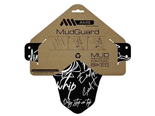 Bike Front Wheel Mudguard - Lightweight & Durable Protection - Universal Fit - Protect Against Mud, Water Spray and More - color: Signature White