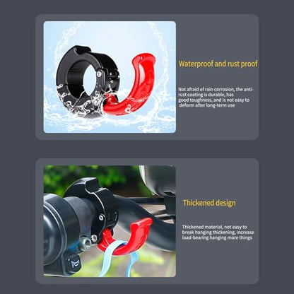 Aluminum Motorcycle Handlebars Hook Luggages Hanger Hook Motorcycle Helmets Hook Bikes Hangings Bag Hook - color: Red