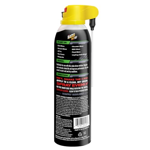 B’Laster Chain Lube – Compatible with All O, X, and Z-Ring Types – Reduces Friction & Wear, Protects from Rust – Use as Motorcycle or Bike Chain Lube – 14oz