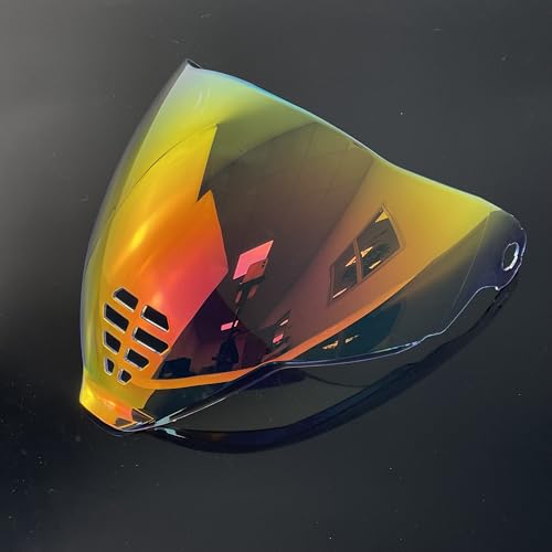 Airflite Shield Uv-protected For ICON IC-06 Airflite Face Shield Replacement Helmet Visor (Revo Clear Red-day and night) - color: Revo Clear Red-day and Night