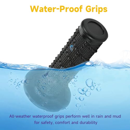 HIAORS 7/8" Handlebar Handle Grips Compatible with 50cc 70cc 125cc 150cc CRF50 XR50 CRF70 CRF125 TTR90 TTR110 TTR125 PW80 KLX250 SSR125 TaoTao Apollo Pit Dirt Bikes Motocross Motorcycles Parts Black - color: black