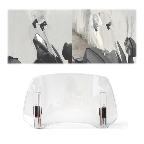 Windscreen Extension Suitable for BMW R1250 RT 2018-Present, Motorcycle Windshield Spoiler Deflector Clip On High Clarity Premium Material,Transparent-M - color: Transparent, size: Medium