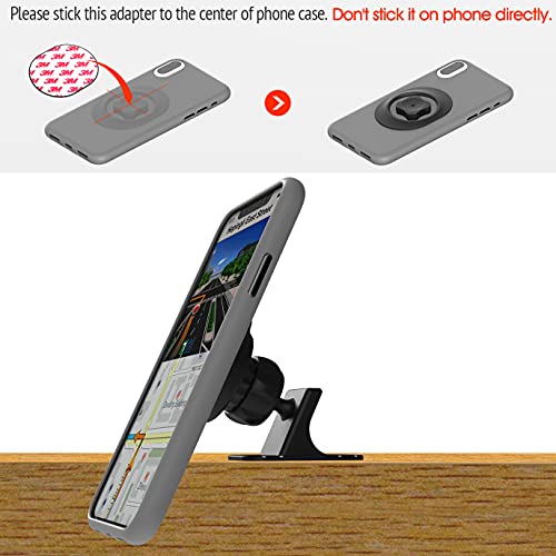 Car Phone Mount Without Magnetic, Stick On Dashboard 360° Rotatable Universal Cell Phone Holder with Ultra-Lock Quick Mount Strongest Adhesive Compatible with iPhone/Google 【Series C - 1st Gen】 - color: Car Phone Mount【Dashboard】