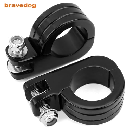 1 1/2" (38mm) Highway Foot Peg P-Clamp Mounting Kits Compatible with Engine and Compatible for Harley Touring Road King Engine Bars