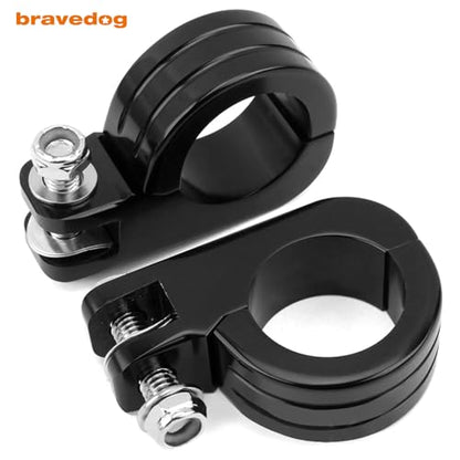 1 1/2" (38mm) Highway Foot Peg P-Clamp Mounting Kits Compatible with Engine and Compatible for Harley Touring Road King Engine Bars