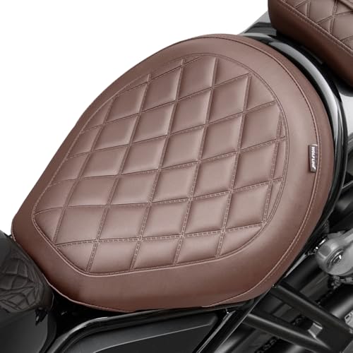 Motorcycle Rider Comfort Solo Seat Fit fot CMX1100 Rebel 1100 2021 2022 2023 2024 2025 2026, Front Driver Saddle Cushion Pillion Pad, Brown - color: Front - Brown