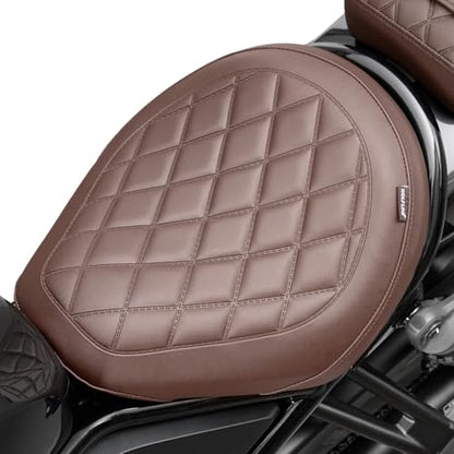 Motorcycle Rider Comfort Solo Seat Fit fot CMX1100 Rebel 1100 2021 2022 2023 2024 2025 2026, Front Driver Saddle Cushion Pillion Pad, Brown - color: Front - Brown