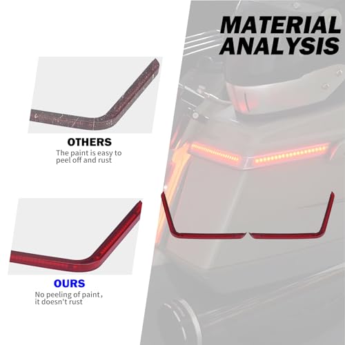 Motorcycle LED Saddlebag Lights OEM Reflectors Sequential Turn Signal Light Fit for Harley Touring Stree Glide Electra Glide FLTRX 2024-2025 CVO 2023 (Red Lens) - color: Red Lens