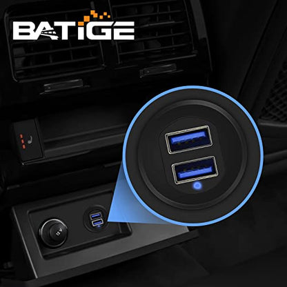 Alloy Dual Port USB 3.0 Car Dashboard Flush Mount Cable, Male to Female with LED Indicator Extension Cable for Car Truck Boat Motorcycle Dashboard Panel - 3ft - style: Dual Port 3ft