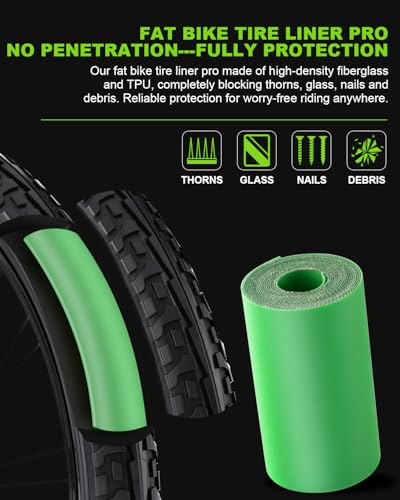 Julai Bike Tire Liner Pro, Inner Tube Bicycle Flat Protector Compatible with 20/24/26/27.5/29" - size: 26/29x3-4"