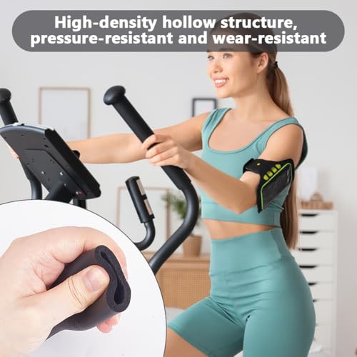 AHANDMAKER Foam Tubing for Handle Grip Support, Synthetic Rubber Handlebar Cover Grip 1.3 Inch OD 1 Inch ID 43.3 Inch Long Comfortable Non-Slip Handle Grips for Fitness Equipment Bicycle, Black