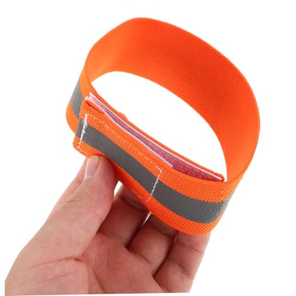 Mipcase 4pcs Adjustable Elastic Arm and Leg Straps for Night Riding Safety Weather Resistant Gear for Mountain Biking and Outdoor Sports