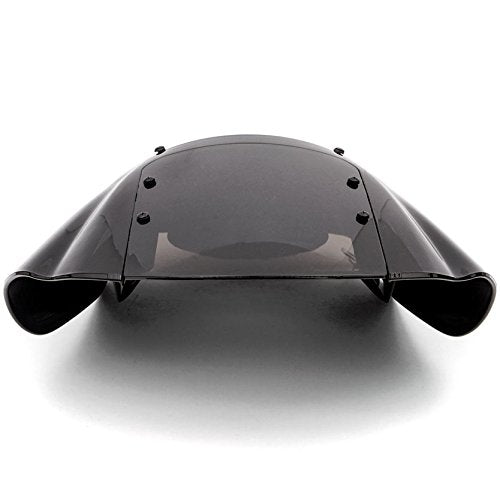 NEW Black & Smoke Quarter Fairing Windshield Kit Compatible with Harley Davidson XL FXR Dyna