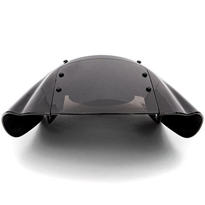NEW Black & Smoke Quarter Fairing Windshield Kit Compatible with Harley Davidson XL FXR Dyna