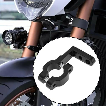 2Pcs Motorcycle Headlight Bracket Spotlight Bumper Mount Tube Clamp Holder for 17-22mm Tube