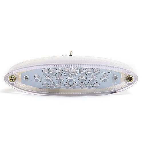 Motorcycle Taillight Universal Brake Stop Light ATV Tail Light - color: White