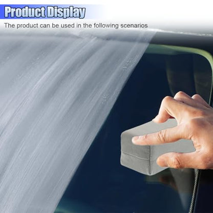 Suede Microfiber Applicator Pad, Multi-Purpose Ceramic Spray Coating Sponge Pads, Car Detailing Sponge for Car Paint, Metal, Plastic Trim, Applying Wax, Sealants, Other Conditioners (4PCS) - size: 4PCS