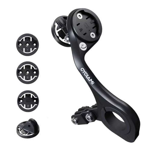Out Front Mount Compatible with Garmin Edge GPS Bike Computer, XOSS G/G+, iGPSPORT Bike Light & Gopro Cycling Handlebar 25.4mm 31.8mm (M6W) - style: M6W