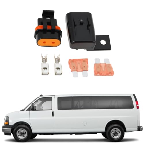 2 Sets 2 Pin 40A Fuse Connection Socket Kit Suitable for Passenger Cars Motorcycles Ships - size: 40A