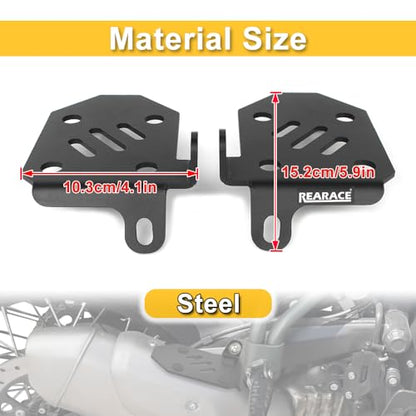 Motorcycle Passenger Foot Peg Pedals Fit for Royal Enfield Himalayan 450 2024 Pillion Footrest Foot Rests Larger Foot Pedals