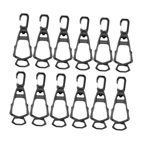 Almencla 12 Pieces Outdoor Glove Clips Prevent Loss for Belt And Pants Clamp Grabber