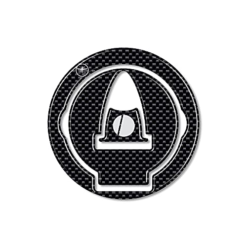 labelbike - 3D Sticker Motorcycle Tank Cap Protection and Decoration in Resin Compatible with Ducati Monster 696 | 796 | 1100 | 1100 Evo - color: Model - 2 Carbon
