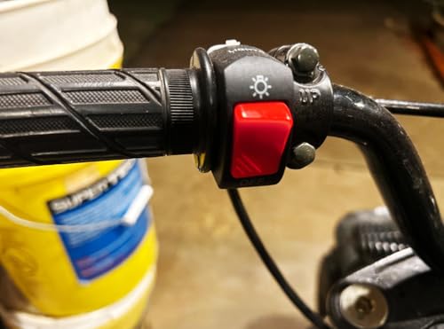 iJDMTOY Universal Fit 7/8-Inch Handlebar Single Flip On/Off Switch, Compatible with Motorcycle Dirt Bike ATV UTV Lights (Headlight, Fog/Driving Light, Light Bar) or Horn, etc - style: Single Flip Switch