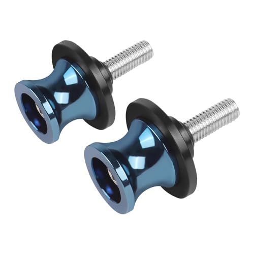 CHIFUN 2Pcs 6MM M6 X1.5 Motorcycle Swing Arm Spools Sliders CNC Aluminum Swingarm Spools Stand Screw Compatible with R1 R6 R3 MT07 MT09 FZ09 FZ10 MT03(Brilliant Blue) - color: Brilliant Blue, size: M6