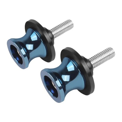 CHIFUN 2Pcs 6MM M6 X1.5 Motorcycle Swing Arm Spools Sliders CNC Aluminum Swingarm Spools Stand Screw Compatible with R1 R6 R3 MT07 MT09 FZ09 FZ10 MT03(Brilliant Blue) - color: Brilliant Blue, size: M6