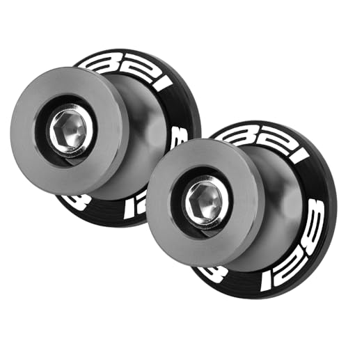 M6 Swingarm Spools for Motorcycles For Monster 821 2014-2021 Durable CNC Aluminum Sliders for Maintenance & Rear Swingarm Protection (See details below) Accessories (Gray) - color: Gray