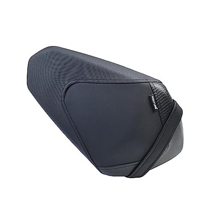 ShinKanSen Motorcycle Soft PU Leather Rear Pillion Seat Pad Set Seat Rear Passenger Seat Covers Replacement Compatible with Ka&wa&sa&ki Ninja 400 Z400 Z-400 Accessories 2018-2024 (Rear Seat-Black) - color: Rear Seat-Black