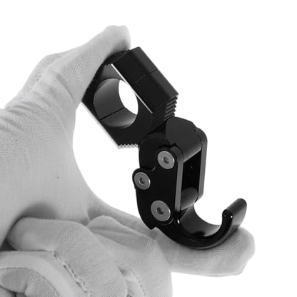 Universal Motorcycle Hanging Hook Arc Motorcycle Helmet Luggage Bag Holder Hanger for Scooters Bicycles Aluminum Alloy Black 1 Set Hexagon Wrench 88mm