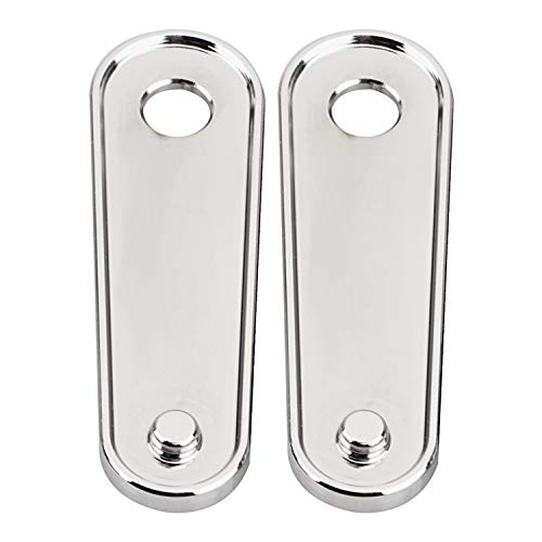 Chrome Motorcycle Rear Passenger Floorboard Foot Peg Frame Plates Compatible for 1993-2023 Harley Electra Road Street Glides Road Kings & Trikes - color: Chrome