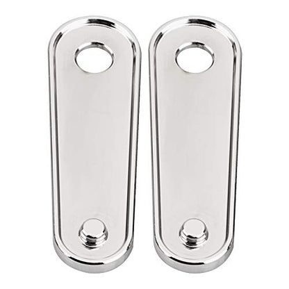 Chrome Motorcycle Rear Passenger Floorboard Foot Peg Frame Plates Compatible for 1993-2023 Harley Electra Road Street Glides Road Kings & Trikes - color: Chrome