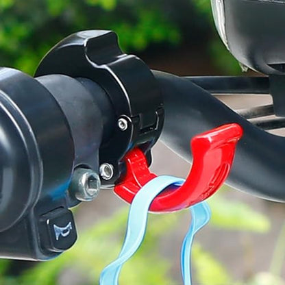 Aluminum Motorcycle Handlebars Hook Luggages Hanger Hook Motorcycle Helmets Hook Bikes Hangings Bag Hook - color: Red