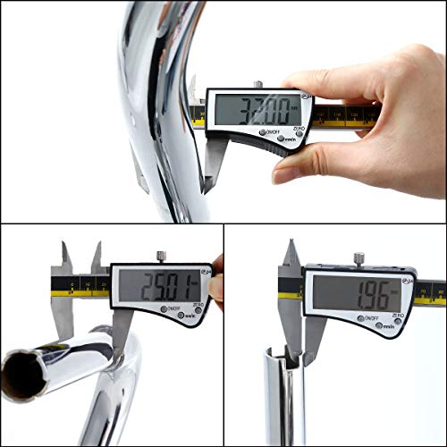 Green-L 1 1/4" Ape Hanger 18" Rise Handlebars Fit for Harley Sportster XL883 XL1200 Softail FLST FXST Custom Motorcycle 1.25" Handle Bar - size: 18" Rise, style: Style B Chrome
