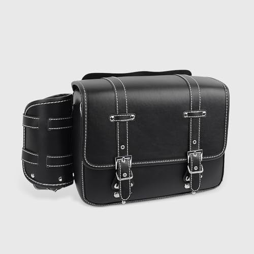 WOOGA Motorcycle Universal Waterproof Side Bag Saddle Bags Bag Tool Storage Bag Luggage Bags Left Side Bag fit for Ho&nda Rebel CMX 250 500 300 1100 Accessories (Saddle Bag) - color: Saddle Bag