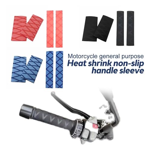 Universal Non-Slip Rubber Grip Glove Motorcycle Handle Cover Deformable Heat Shrinkable Grip Cover Sleeve Handlebar Covers Handlebars Grips - color: Red
