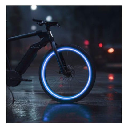 customTAYLOR33 Blue High Intensity Grade Reflective Copyrighted Safety Rim Tapes - (Must Select Your Rim Size) (14" (TIRE Size, for Small Bicycles/eBikes)) - size: 14" (TIRE Size, FOR Small Bicycles/eBikes)