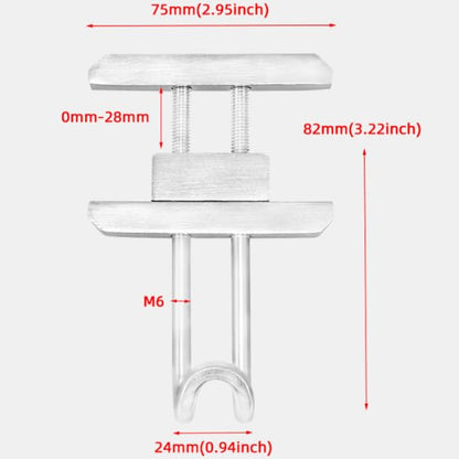 Motorcycle Hook Aluminum Alloy Luggage Hanger Helmet Holder Simple Installation Portable Storage Suitable for Outdoor Riding Hiking, Red