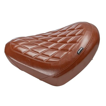 Motorcycle Rider Comfort Seat Fit for CMX1100 Rebel 1100 2021 2022 2023 2024 2025 2026, Leather Front Driver Saddle Solo Cushion Pad, Brown Stitching - color: Front - Brown-A