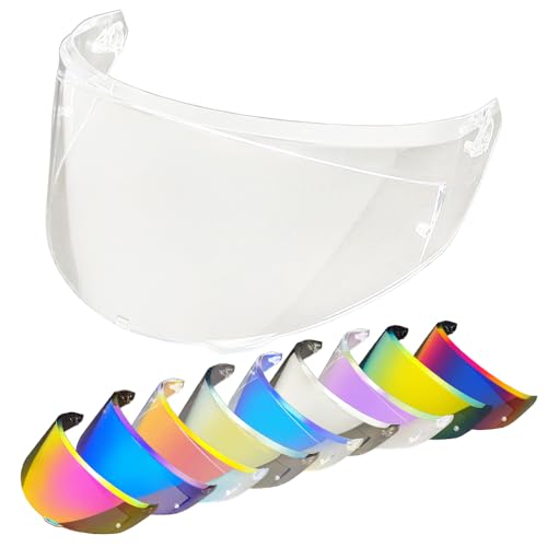 Replacement Helmet Visor for New K3 (Size S, M, L), Motorcycle Helmet Shield Faceshield Visor Lens Compatible with AGV K3 DOT(E2206) Helmet(Clear) - color: Clear