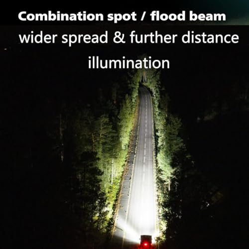 2-Pack 72W LED Work Light 12V 24V Fog Light, 9000LM Spot Flood Combo Beam IP67 Waterproof Offroad Led Pods for Truck Tractor ATV SUV Boat Mower Excavator