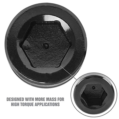 OEMTOOLS 25290 19mm Crank Bolt Socket, Heavy Duty Harmonic Balancer Socket For Stubborn Bolts, 19mm Impact Socket 1/2 Drive Crank Bolt Removal Tool - style: 19 millimeter