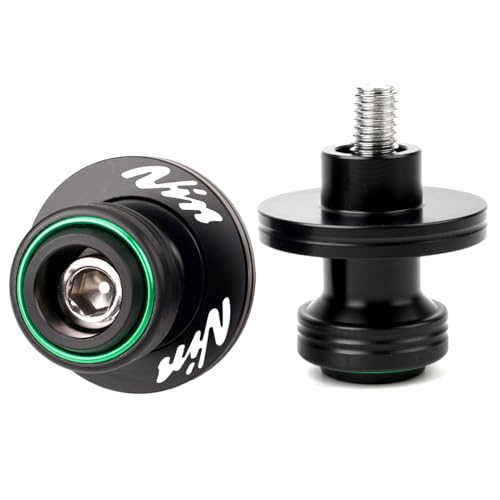 Compatible With Ninja 300 Ninja 250 ZX6R ZX10R 1998-2011 ZX12R ZX-14R Vulcan S 650 Z750 S R CNC M10X1.25 Motorcycle Swingarm Spool Sliders Rear Stand Swing Arm Sliders (Green) - color: Green