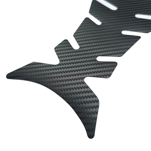 Motorcycle Tank Pad Protector for Yamaha R3 YZF-R3, Carbon-Look Fuel Tank Stickers Protective Non-Slip Scratch Resistance Gas Sticker,A/Black - color: A/Black