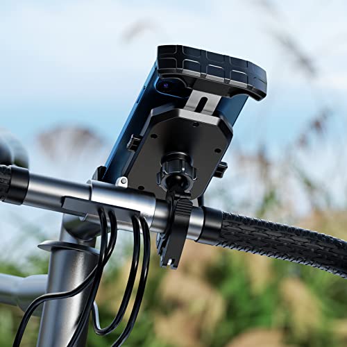BRCOVAN 17mm Ball Handlebar Clamp Mount Base, Fit for Round Rails 0.5'' / 0.875'' / 1'' / 1.125'' / 1.26'' in Diameter, Tool-Free Installation